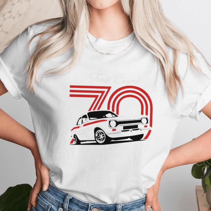 Ford Escort Unisex T-Shirt Gifts for Her