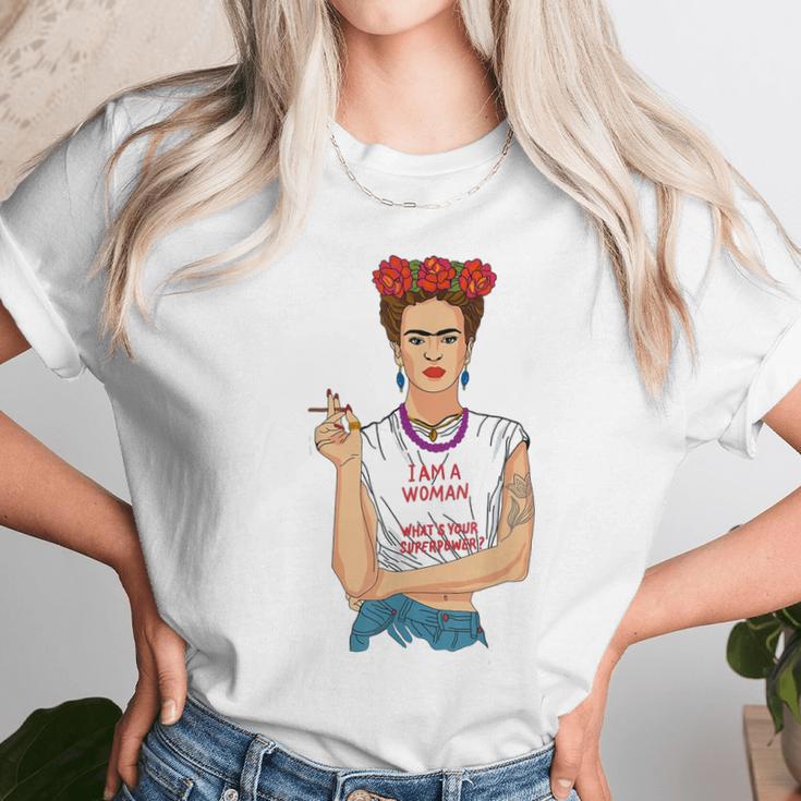 Frida Kahlo I Am A Woman Unisex T-Shirt Gifts for Her