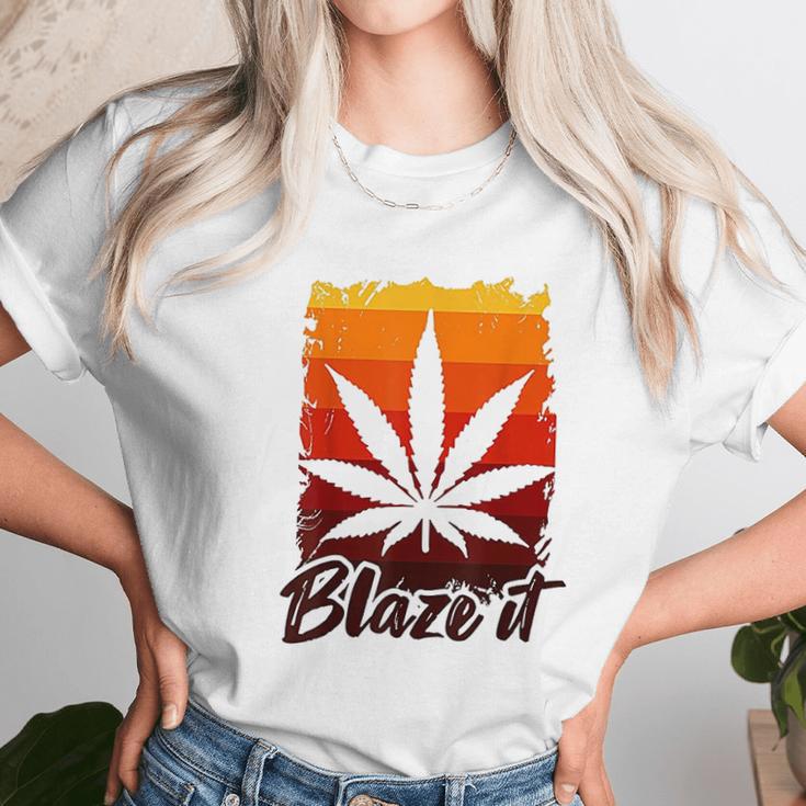 Funny Marijuana For Men Blaze It 420 Gift Unisex T-Shirt Gifts for Her