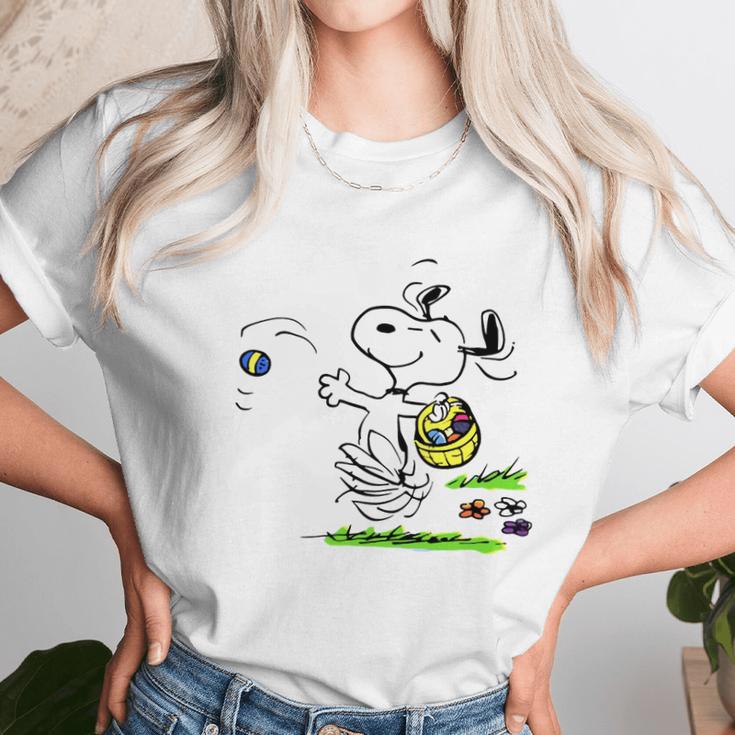 Funny Snoopy Easter Beagle T-Shirt Unisex T-Shirt Gifts for Her