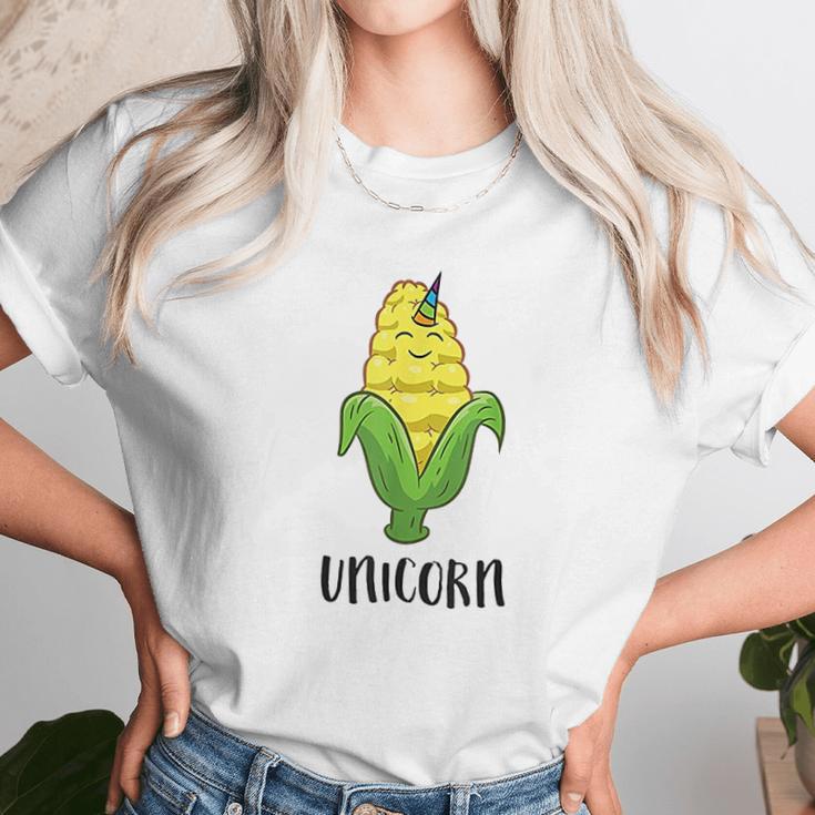 Funny Uni Corn Unicorn Corn Lovers Corn Farmer Unisex T-Shirt Gifts for Her