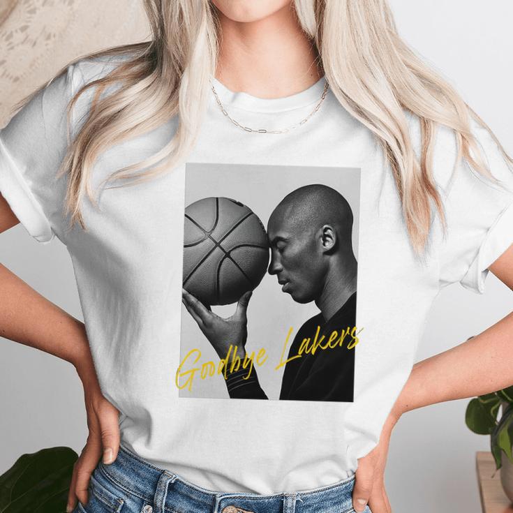 Good Bye Lakers Kobe Bryant Mono Art Unisex T-Shirt Gifts for Her