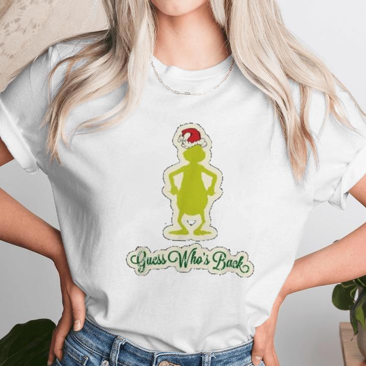 Grinch Guess Who Back Unisex T-Shirt Gifts for Her