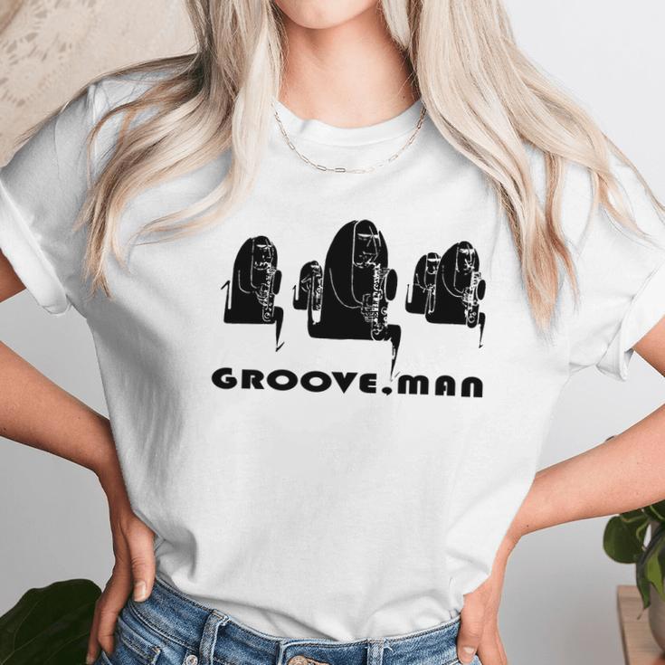 Groove Man-Jazz Musicians T-Shirts - Mens T-Shirt By American Apparel Unisex T-Shirt Gifts for Her