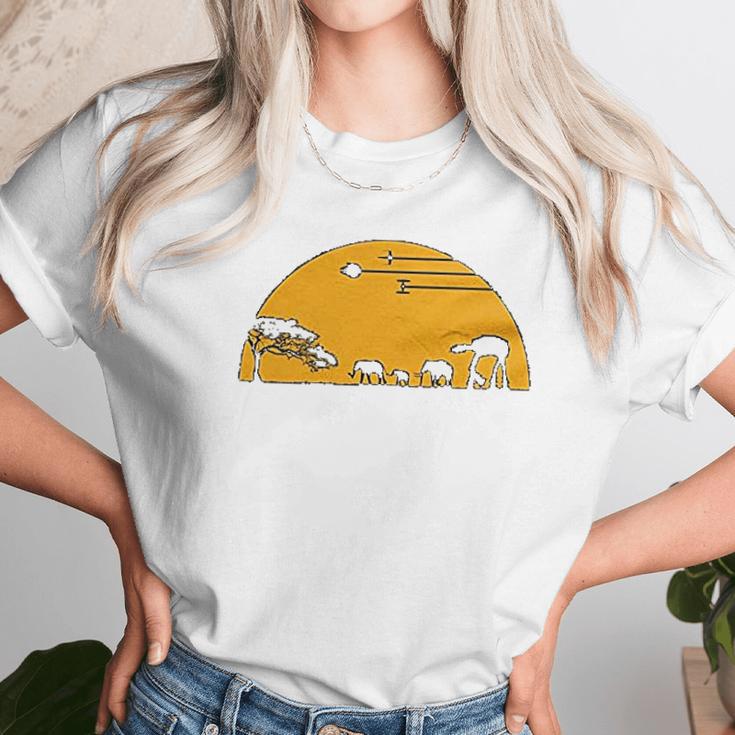 Guerrilla Tees At-At Movie Unisex T-Shirt Gifts for Her