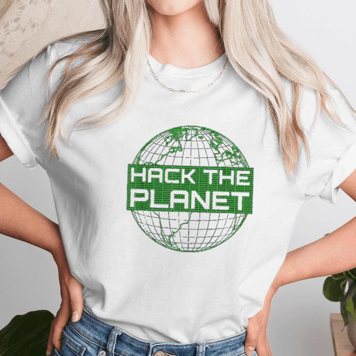 Hack The Planet Software Developer Unisex T-Shirt Gifts for Her