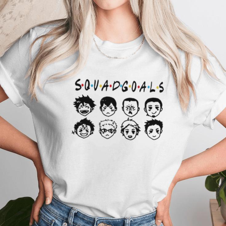 Haikyuu Squad Goals Funny Unisex T-Shirt Gifts for Her