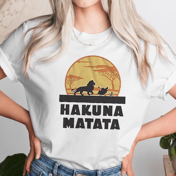 Hakuna Matata Africa Simba Mufasa Unisex T-Shirt Gifts for Her