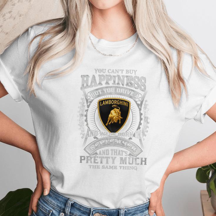 Happiness Lamborghini September Unisex T-Shirt Gifts for Her