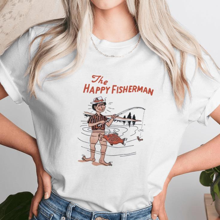 The Happy Fisherman Unisex T-Shirt Gifts for Her