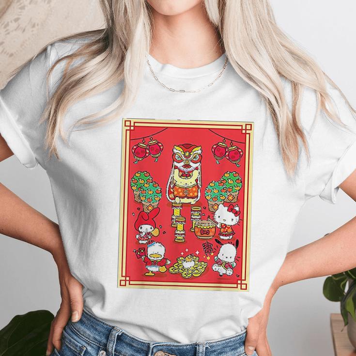 Hello Kitty And Friends Happy Lunar New Year Unisex T-Shirt Gifts for Her