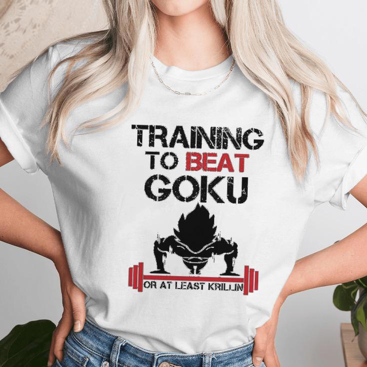 Interesting Vegetatraining To Beat Goku Or At Least Krillin Unisex T-Shirt Gifts for Her