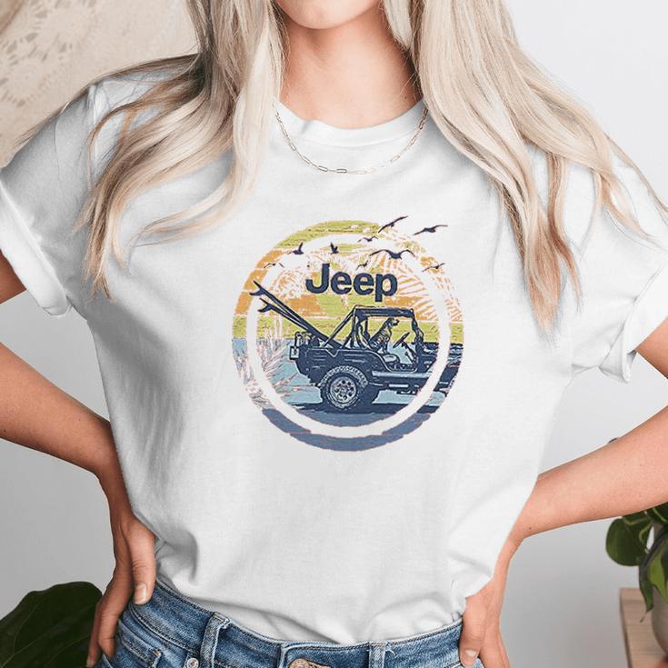 Jeep Sun Circle Unisex T-Shirt Gifts for Her