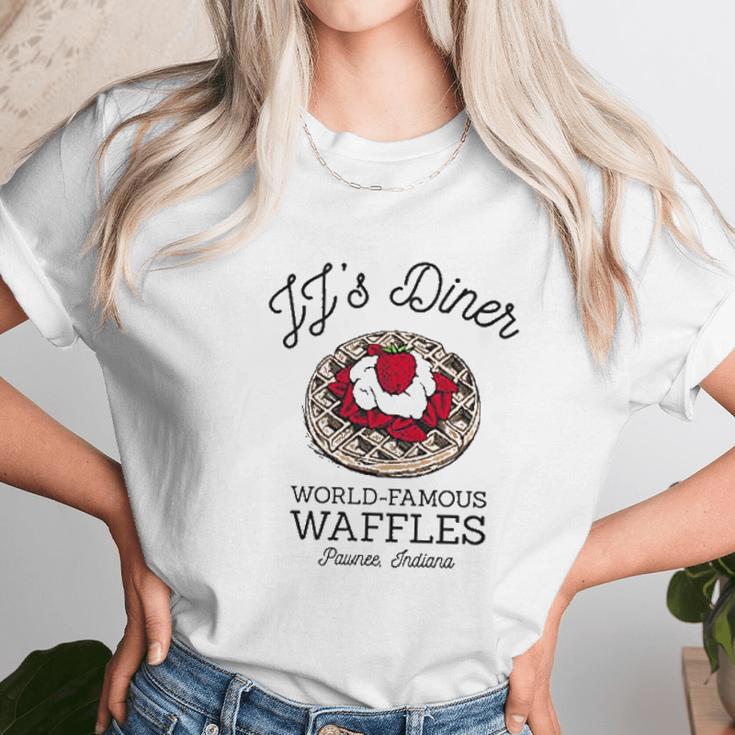 Jjs Diner Leslie Worlds Best Waffles Tv Show Unisex T-Shirt Gifts for Her