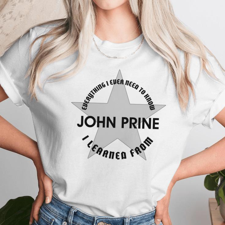 John Prine Super Star Unisex T-Shirt Gifts for Her