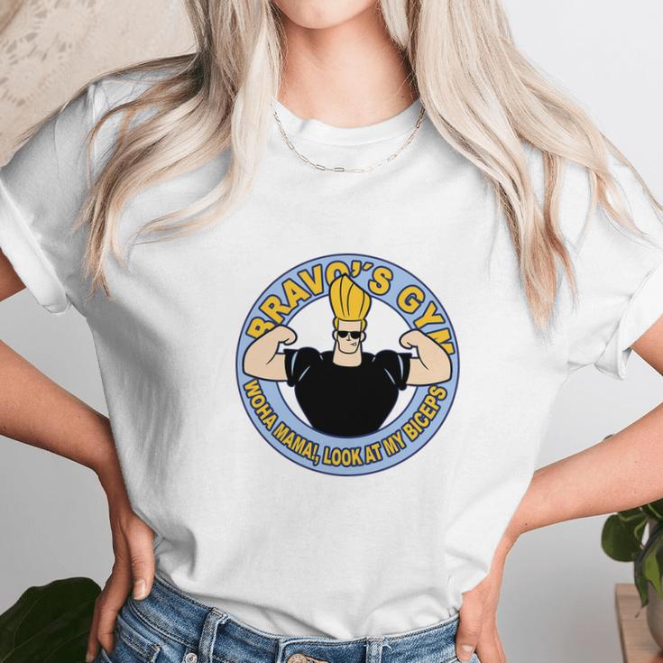 Johnny Bravo - Johnnys Gym Unisex T-Shirt Gifts for Her