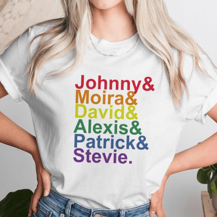 Johnny Moira David Alexis Patrick Stevie Pride Schitts Creek Classic Unisex T-Shirt Gifts for Her