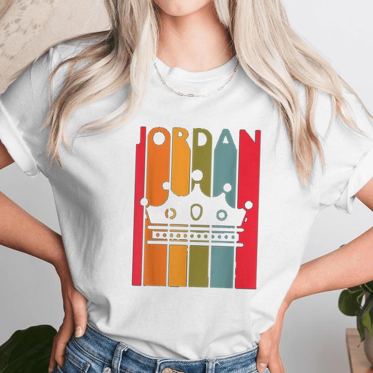 Jordan Gift Idea For Boys Men First Name Vintage Jordan Unisex T-Shirt Gifts for Her