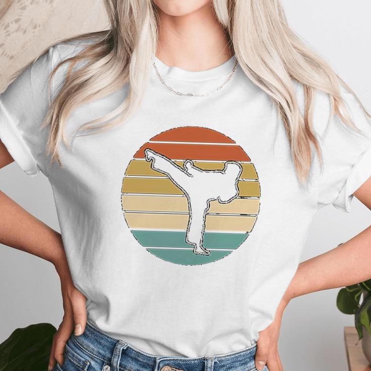 Karate Martial Arts Silhouette Youth Unisex T-Shirt Gifts for Her