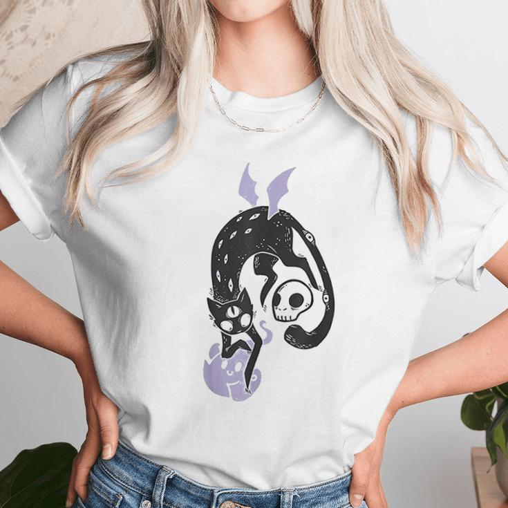 Kawaii Black Cat Pastel Goth Soft Grunge Clothing Unisex T-Shirt Gifts for Her