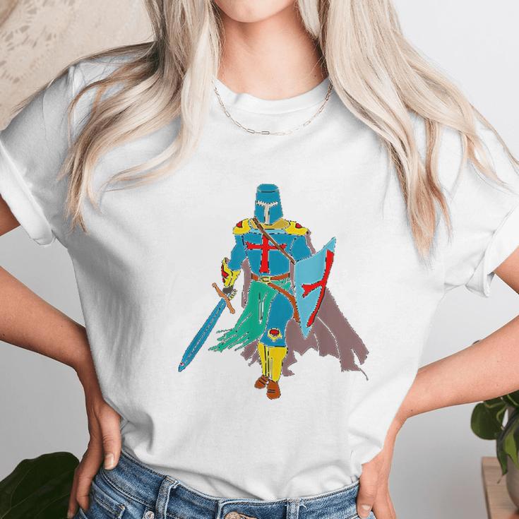 Knight Crusader Crusades Templar Gift Graphic Unisex T-Shirt Gifts for Her