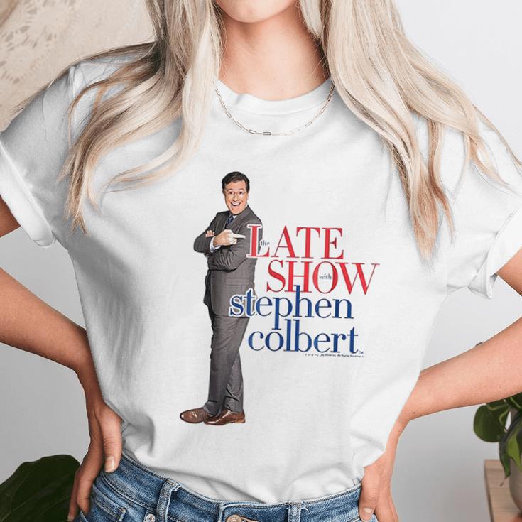 The Late Show With Stephen Colbert Portrait Graphic Unisex T-Shirt Gifts for Her