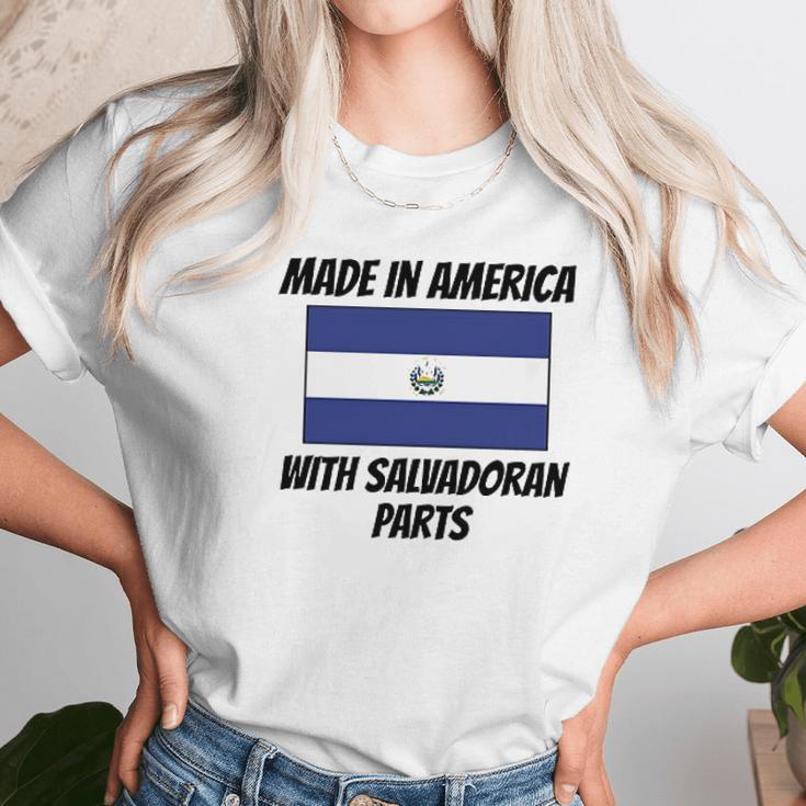 Made In America With Salvadoran Parts Unisex T-Shirt Gifts for Her