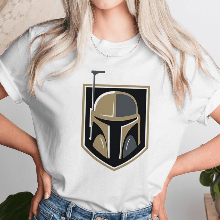 The Mandalorian Boba Fett Golden Knights Fan Unisex T-Shirt Gifts for Her