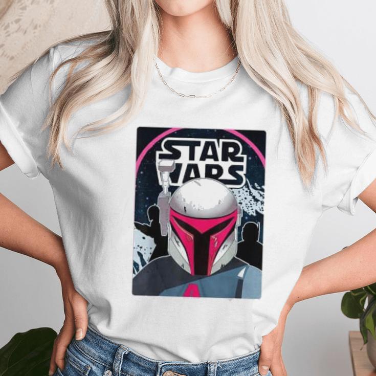 The Mandalorian Neon 80S Comic Cover Unisex T-Shirt Gifts for Her