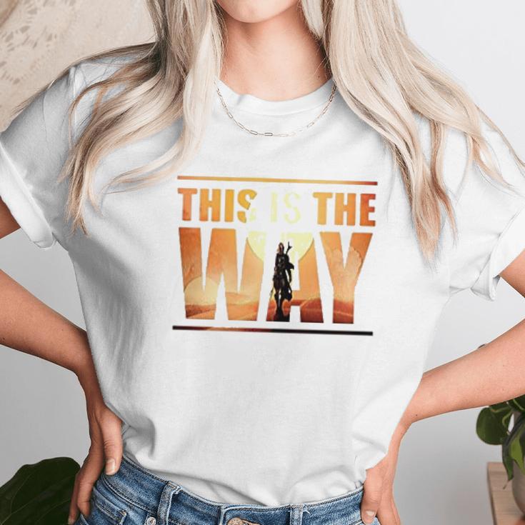 The Mandalorian This Is The Way Graphic Unisex T-Shirt Gifts for Her