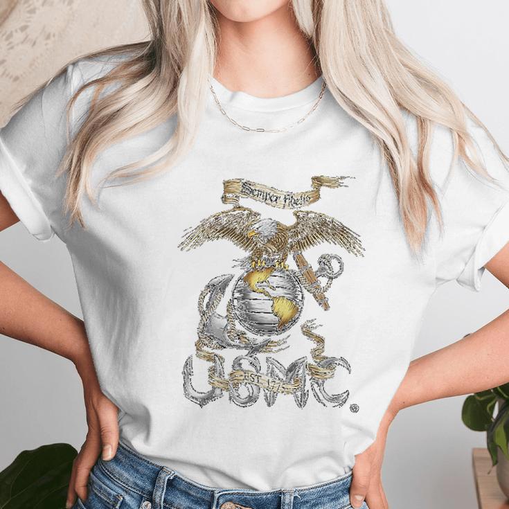 Marine Corps Eagle Usmc Unisex T-Shirt Gifts for Her