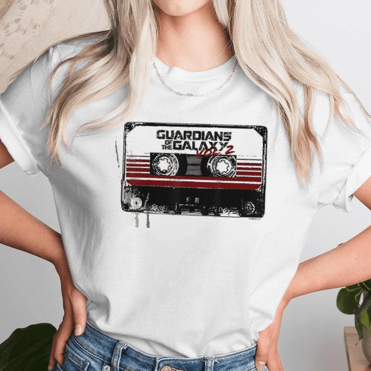 Marvel Guardians Of The Galaxy 2 Cassette Graphic Unisex T-Shirt Gifts for Her