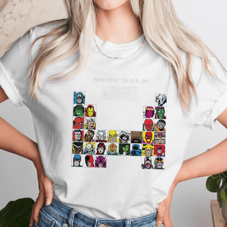 Marvel Periodic Table Of Heroes & Villains Retro T-Shirt Unisex T-Shirt Gifts for Her