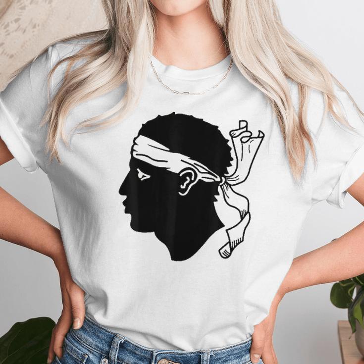 Maure Moors Head Sardinia Corsica Graphic Unisex T-Shirt Gifts for Her