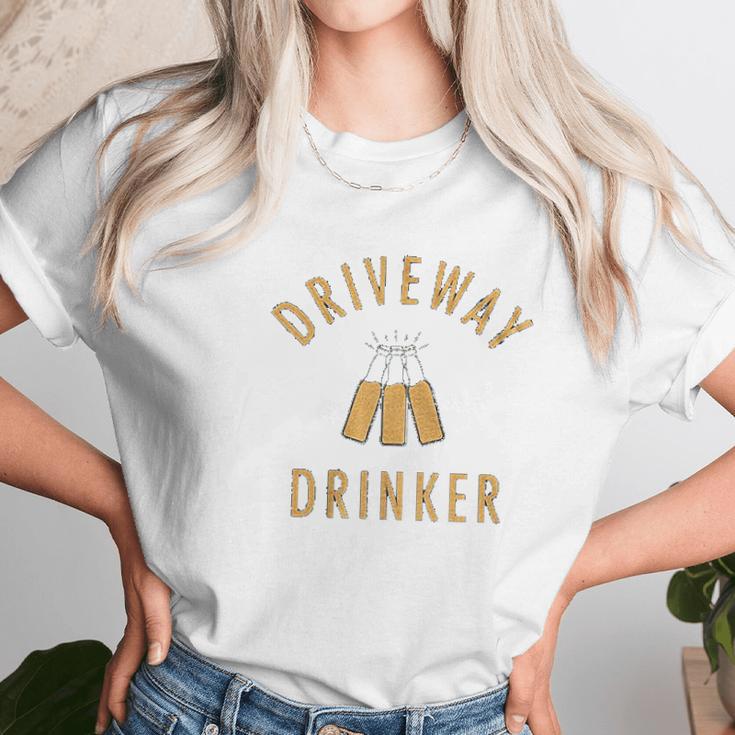 Mens Driveway Social Distancing Unisex T-Shirt Gifts for Her