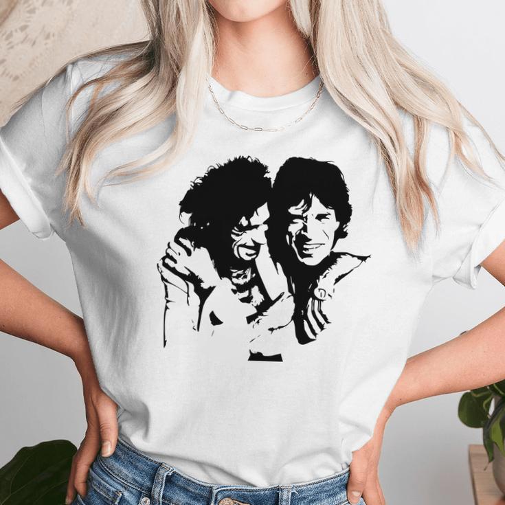 Mick Jagger And Keith Richards Unisex T-Shirt Gifts for Her