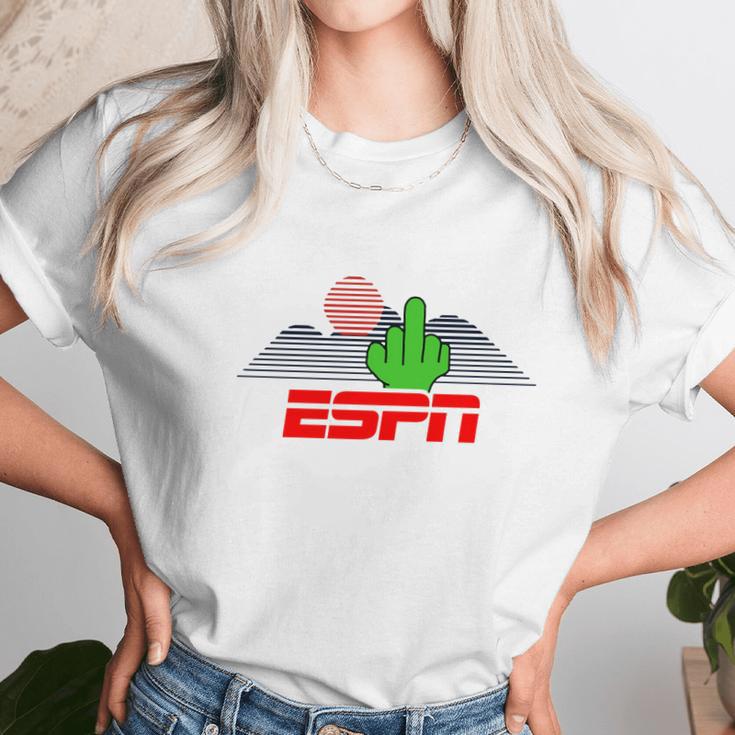 Middle Finger To Espn Unisex T-Shirt Gifts for Her