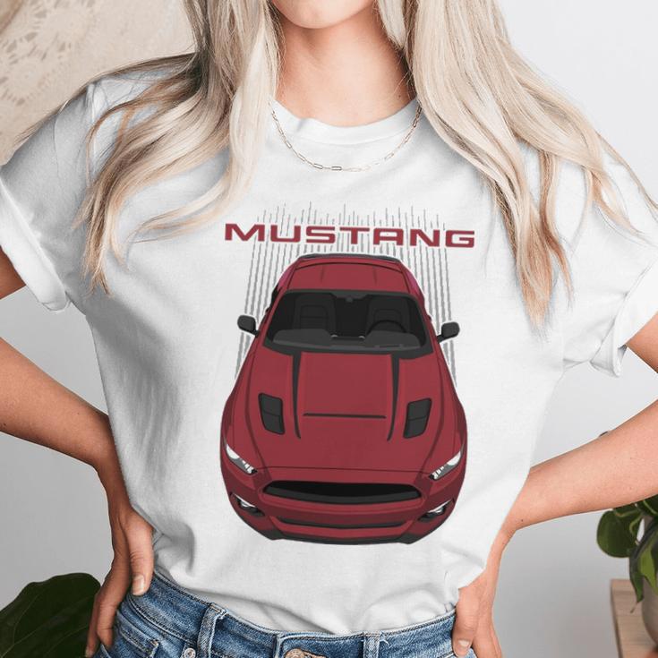 Mustang Gt Cs 2016 2017 Ruby Red Unisex T-Shirt Gifts for Her