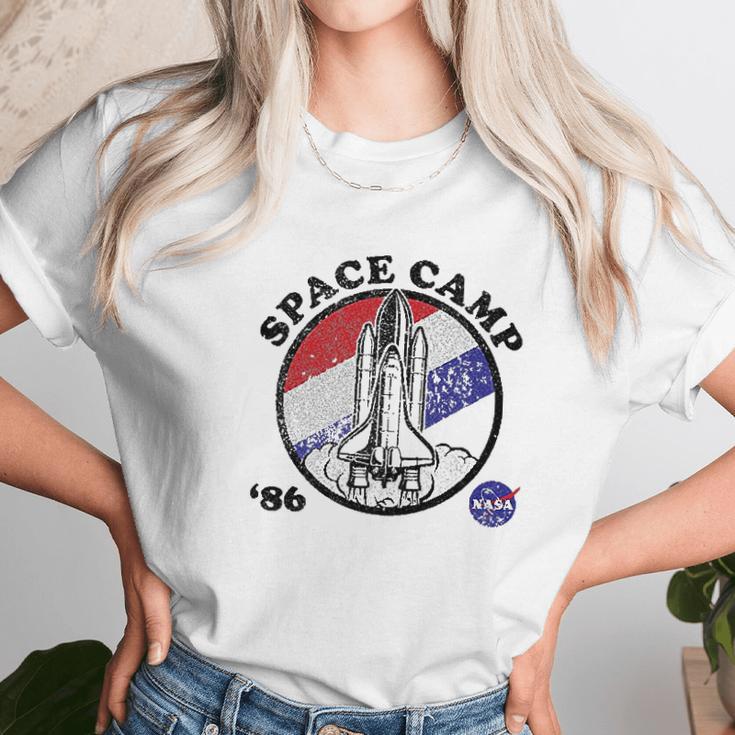 Nasa Space Camp Red White And Blue 86 Badge Unisex T-Shirt Gifts for Her