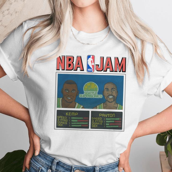 Nba-Jam-Seattle-Supersonics---Pine-L Unisex T-Shirt Gifts for Her