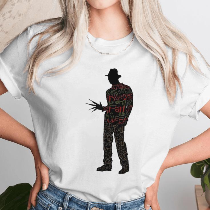 A Nightmare On Elm Street Freddy Silhouette Fill Unisex T-Shirt Gifts for Her