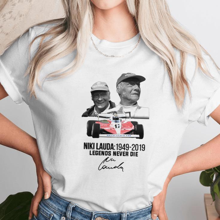 Niki Lauda 1949 2019 Legends Never Die Shirt Unisex T-Shirt Gifts for Her