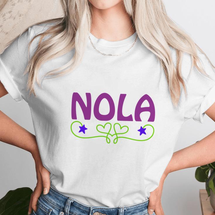 Nola Black Unisex T-Shirt Gifts for Her