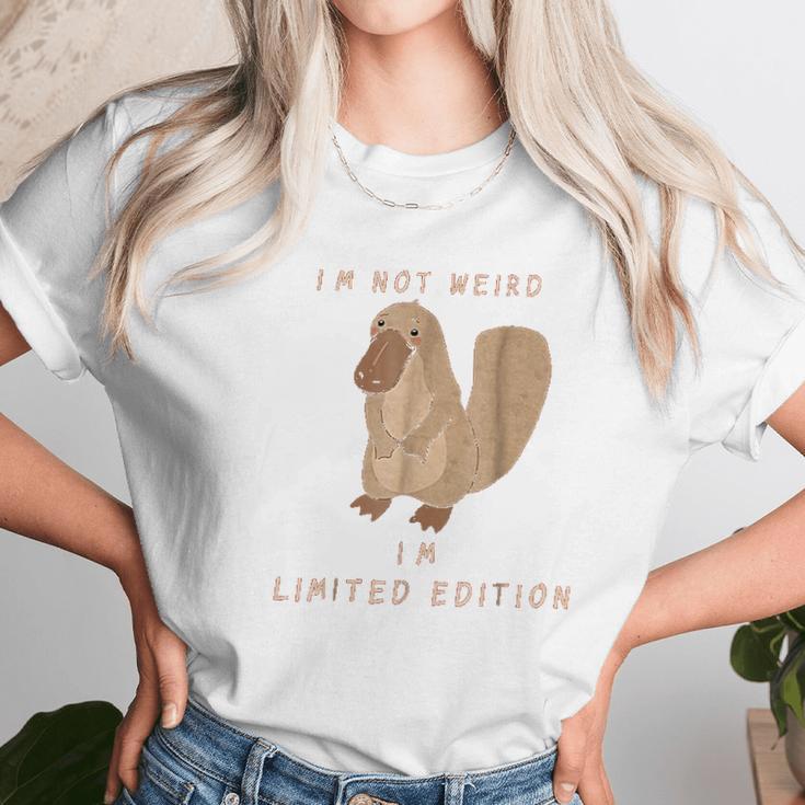 Im Not Weird Funny Platypus Unisex T-Shirt Gifts for Her