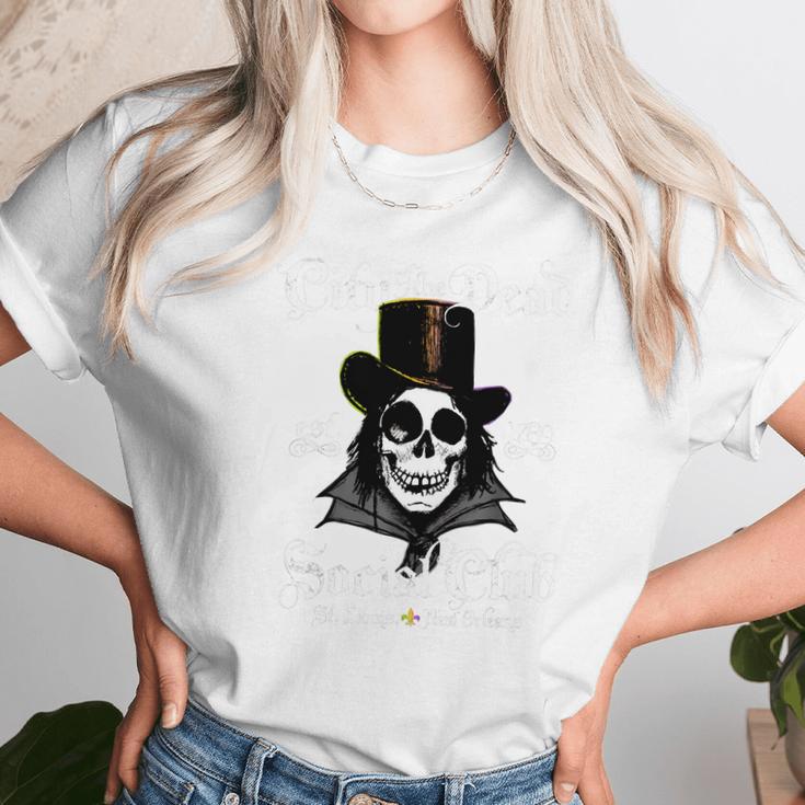 Original New Orleans Voodoo Doctor Goth Skull Halloween Shirt Unisex T-Shirt Gifts for Her