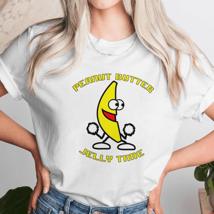 Peanut Butter Jelly Time Unisex T-Shirt Gifts for Her