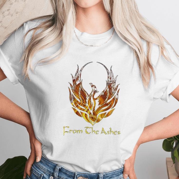 Phoenix Rising From The Ashes Unisex T-Shirt Gifts for Her