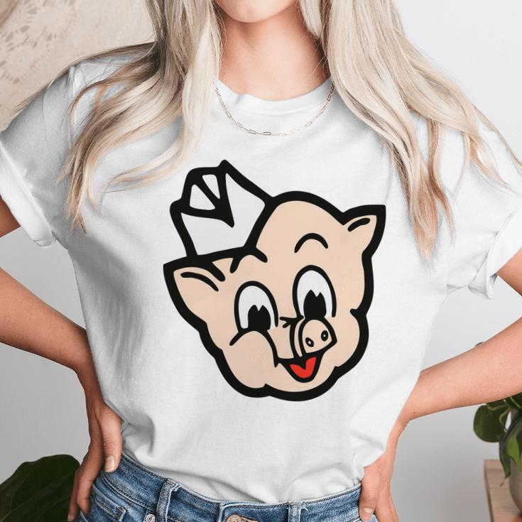 Piggly Wiggly Mascot Unisex T-Shirt Gifts for Her