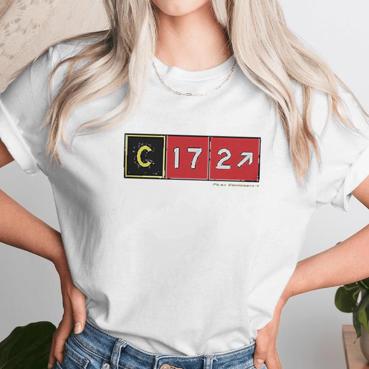 Pilot Cessna 172 Unisex T-Shirt Gifts for Her