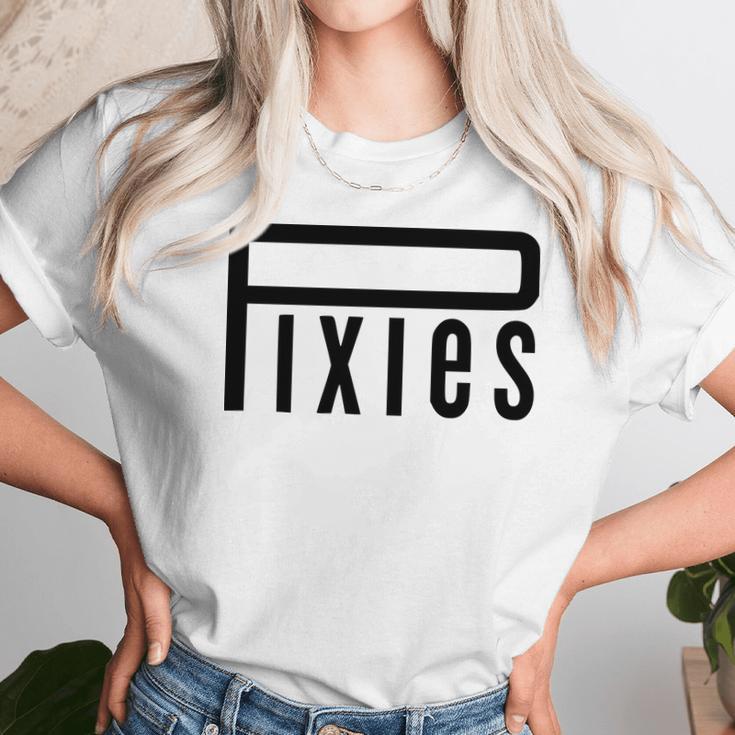 Pixies Band Logo Music Band Logo Black Unisex T-Shirt Gifts for Her